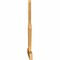 Ekena Millwork Saratoga Rough Sawn Timber Gable Bracket, Western Red Cedar, 84"W x 42"H x 2"D x 4"F, 12/12 Pitch GBW084X42X0204SAR00RWR - alternate 2